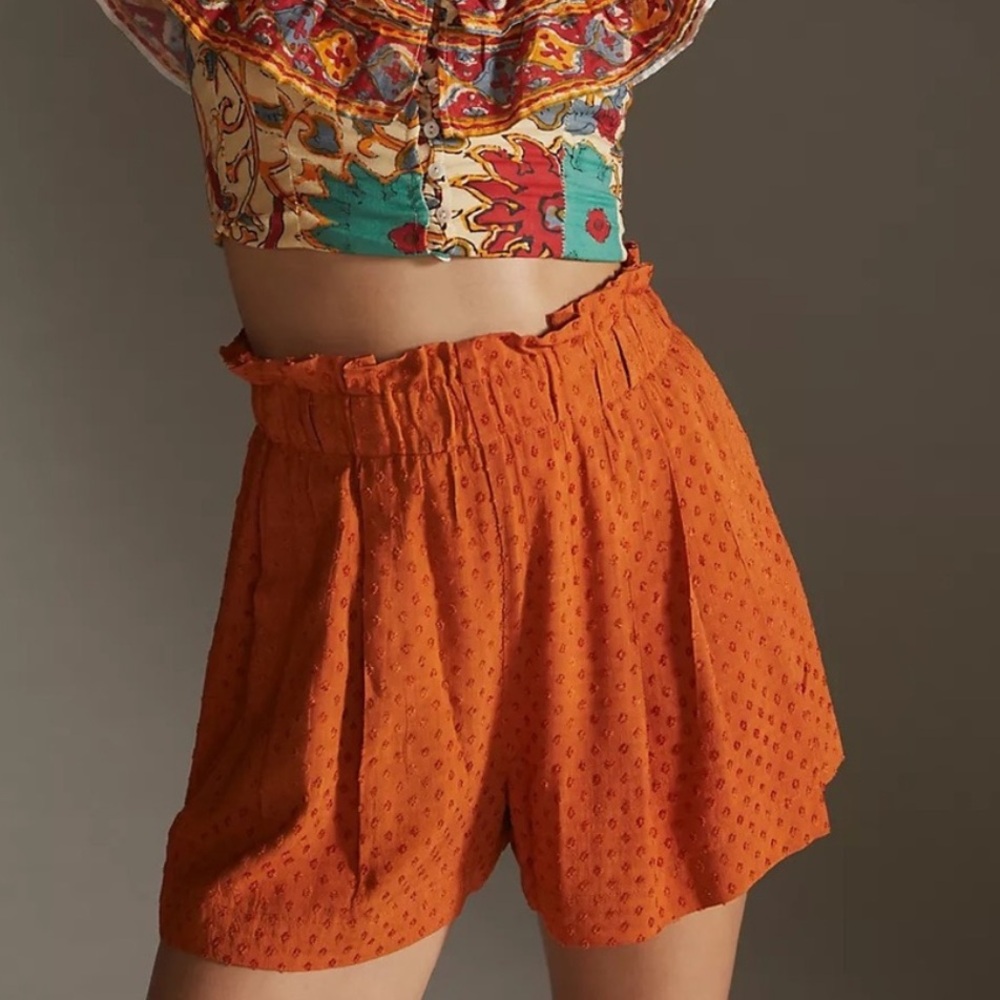 Anthropologie Ollari Terra Cotta Shorts NWT